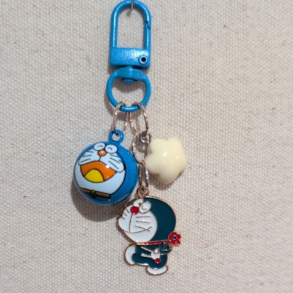 Doremon Charm Keychain - Handmade Anime Manga Bag Charm *Customizable* - Picture 3 of 8